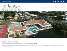 Tablet Screenshot of newbymanagement.com